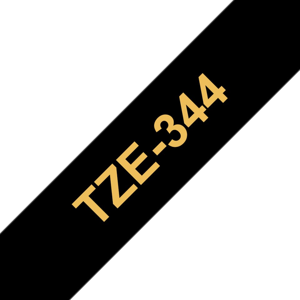 BROTHER BROTHER TZE344 : 18MM GOLD ON BLACK 1558577