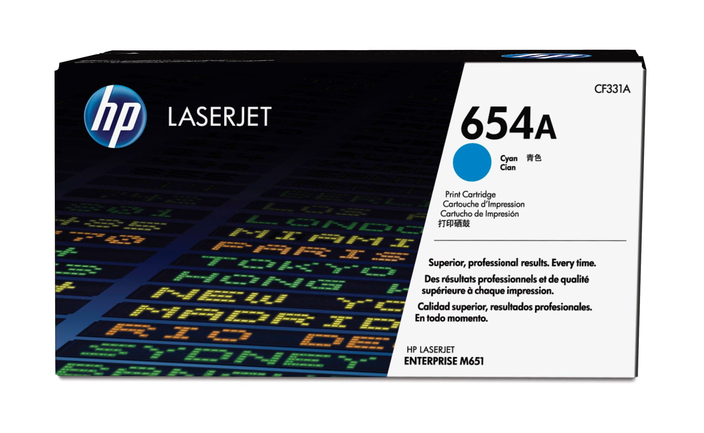 HP HP 654A CYAN LJ TONER CART CF331A 2575446