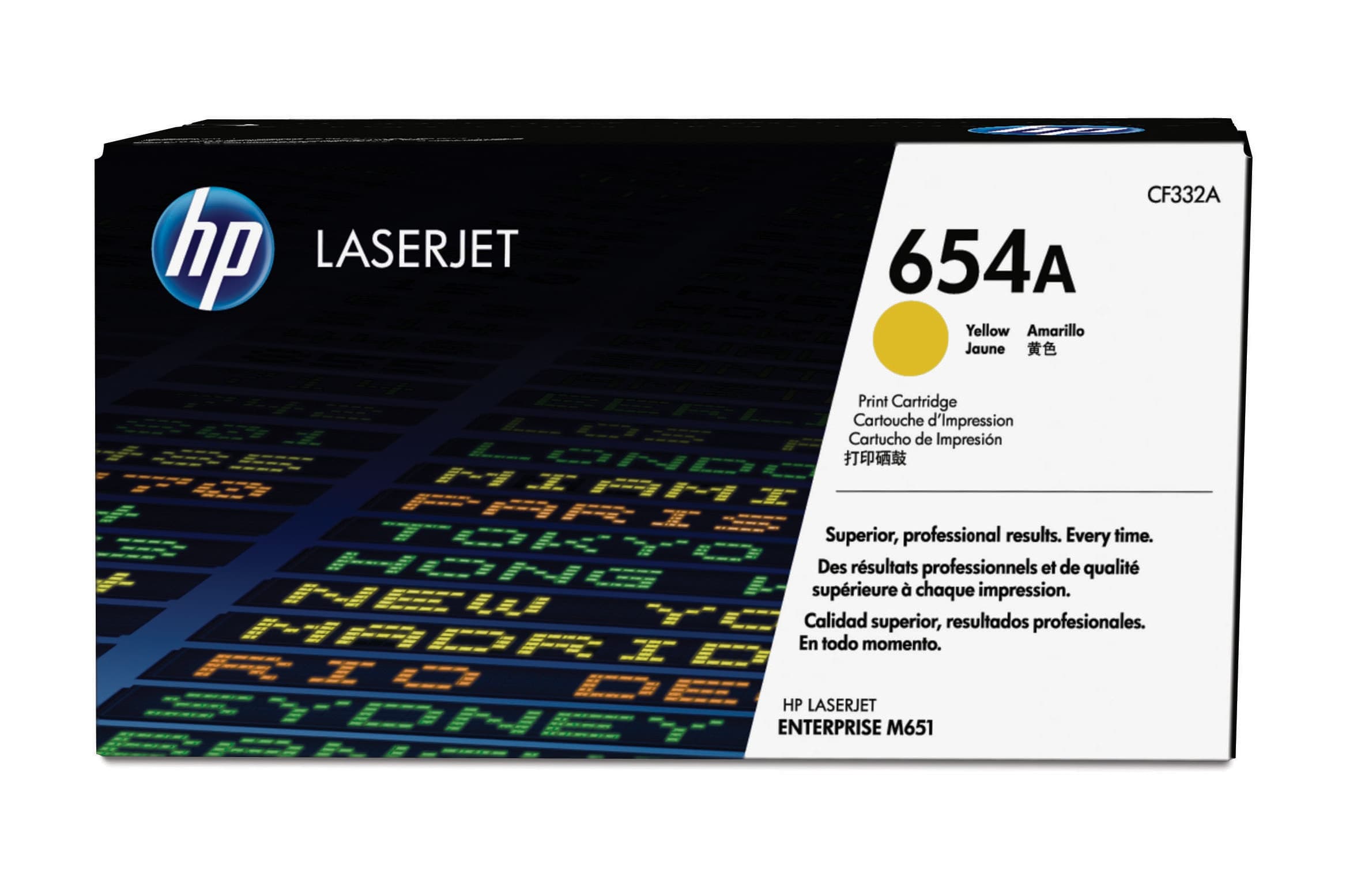 HP HP 654A YELLOW LJ TONER CART CF332A 2575447