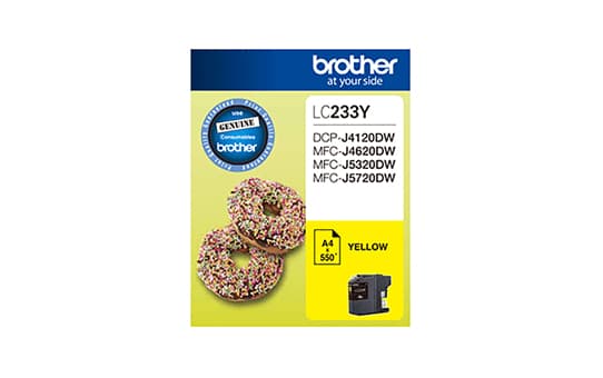 BROTHER BROTHER LC233Y Yellow 500 pages Ink cartridge 2770238