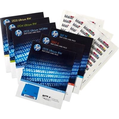 Hewlett Packard Enterprise Hewlett Packard Enterprise HPE LTO-7 Ultrium RW Bar Code Label Pack 3084261