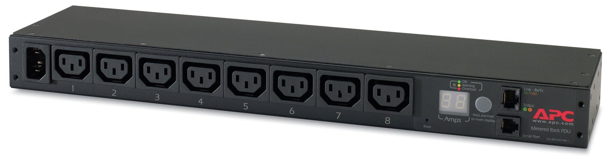 APC APC RACK PDU. METERED. 1U. 12A/208V. 10A/230 3522011