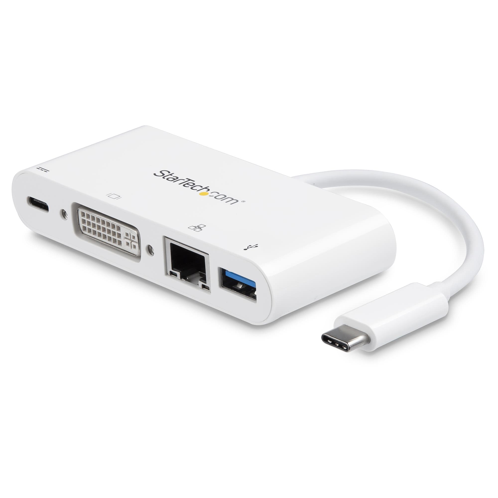 StarTech.com StarTech.com USB-C Multiport Adapter - PD - DVI - GbE 3657876