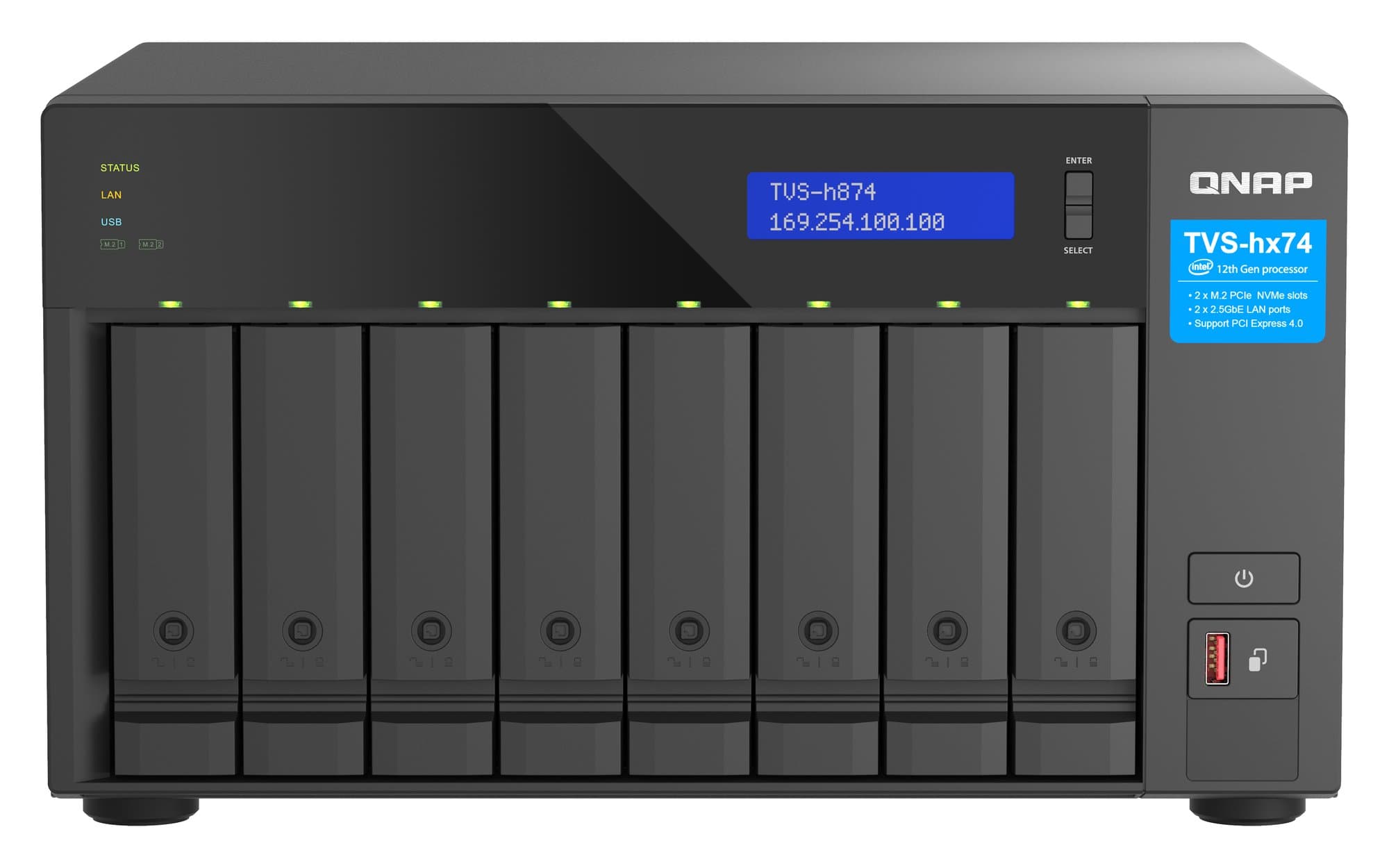 QNAP QNAP 8-bay QuTS hero Intel i7/32GB NAS 6179621