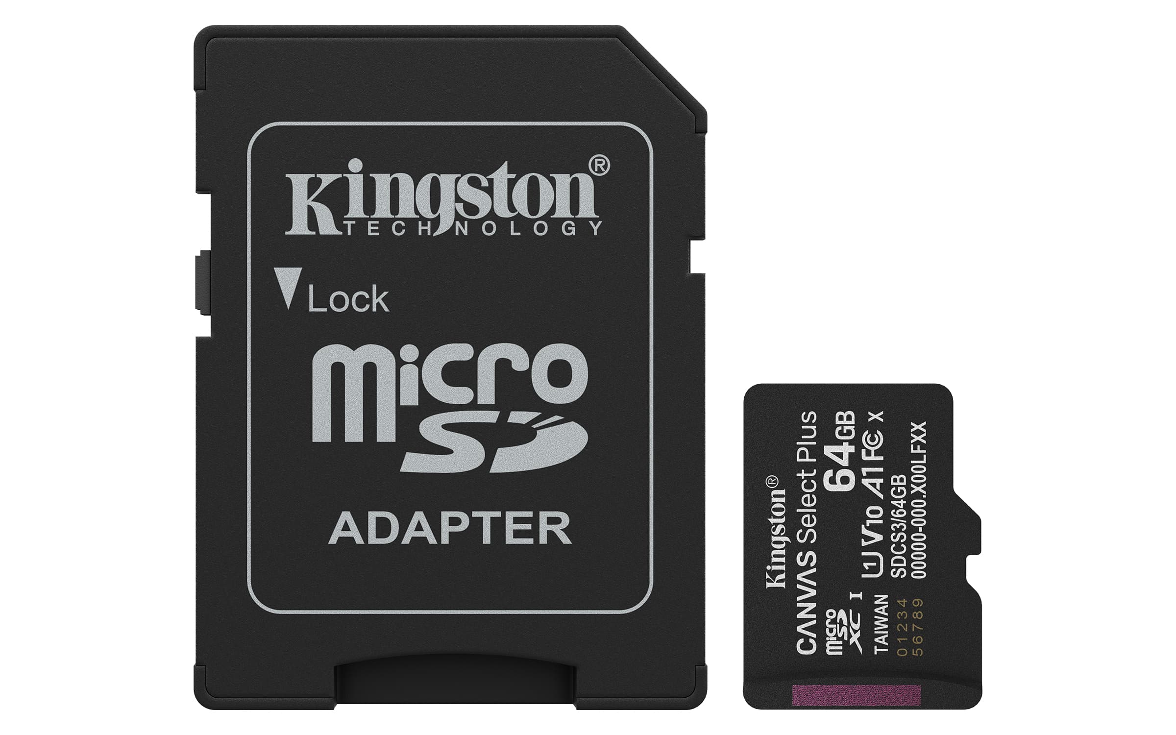 KINGSTON KINGSTON 64GB microSDXC Canvas Select+ Gen3 100MB 6636263