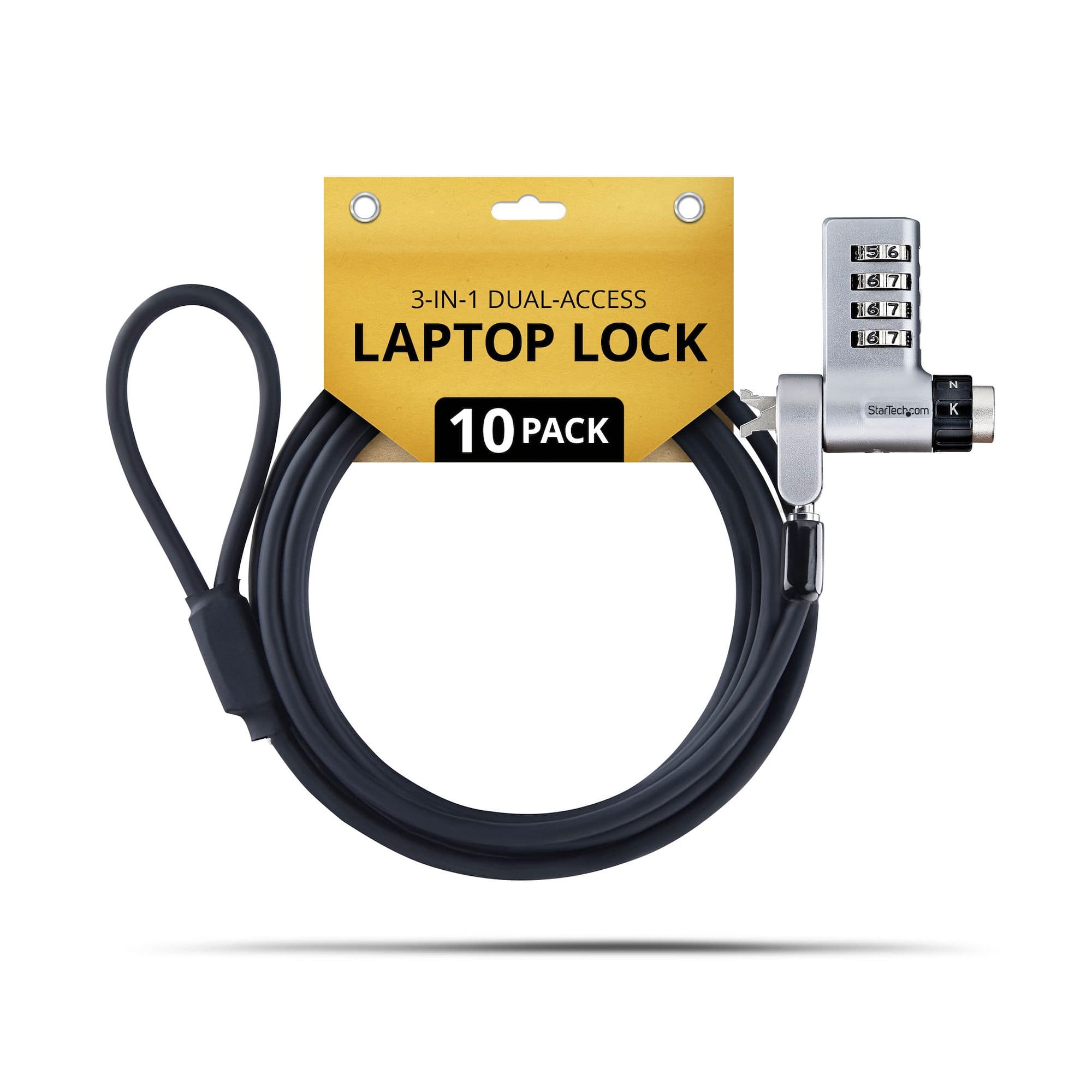 StarTech.com StarTech.com 10-Pack 3-in-1 Dual-Access Laptop Lock 6830089