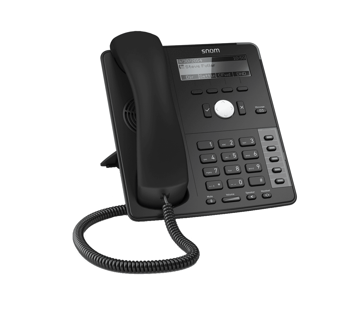 snom D715 IP Phone 4-line 2-port PoE Gigabit # 362075