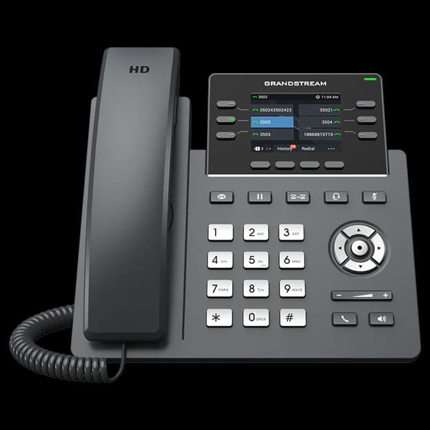Grandstream Networks GRP2613 HD IP Phone 2.8"" Colour Screen 6-line PoE# 374017