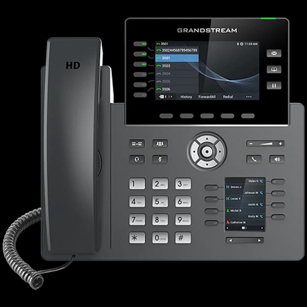 Grandstream Networks GRP2616 HD IP Phone Dual Colour Screen 4-line PoE # 377910