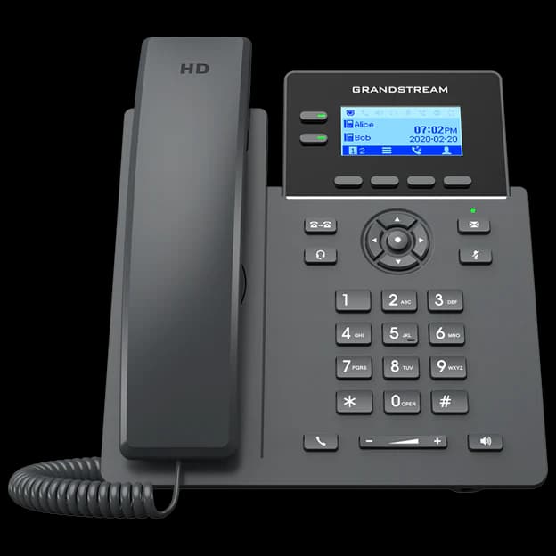 Grandstream Networks GRP2602P IP Phone 2.21"" LCD Screen 2-line POE 383069