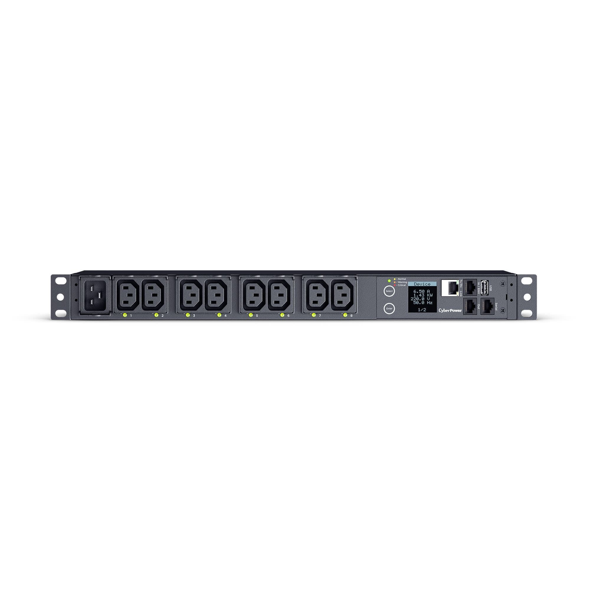 CyberPower Systems Switched ePDU 1RU horizontal 16Amp input 387555