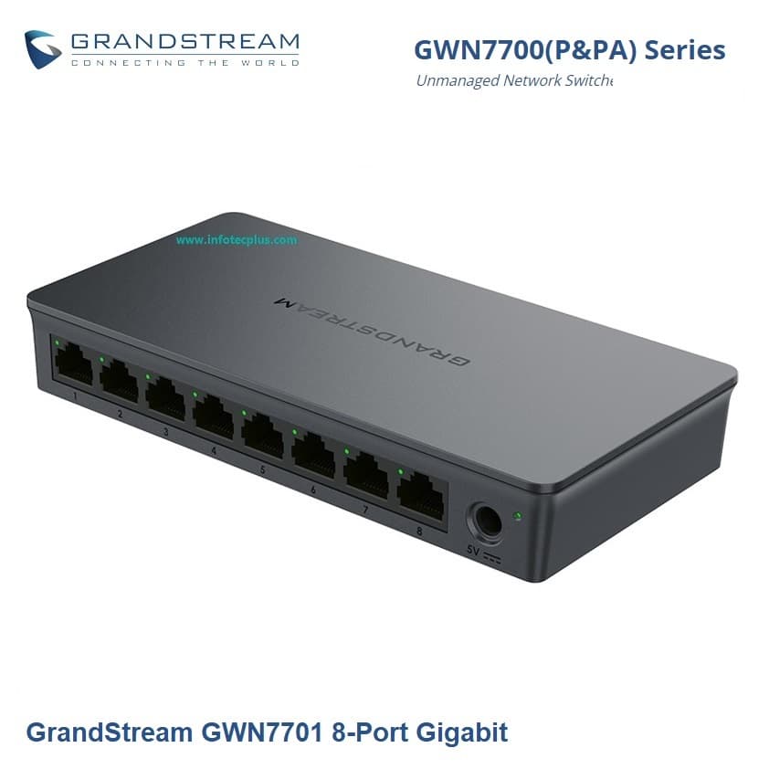 Grandstream Networks GWN7701  Unmanaged Network Switch 8-Port 402555