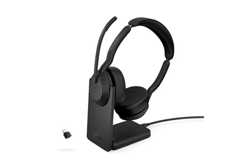Jabra Evolve2 55 MS Stereo USB-C + Link 380 with Charging Stand 403057