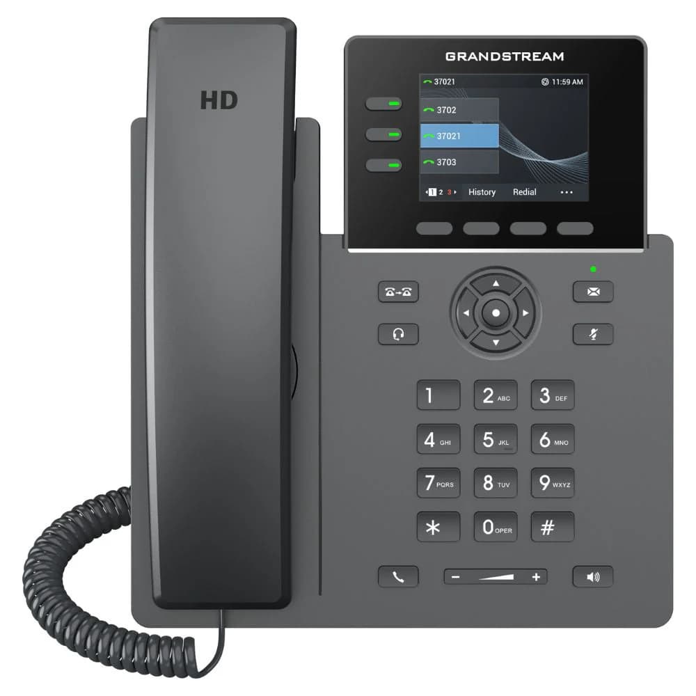 Grandstream Networks GRP2611G HD IP Phone 2.8"" Colour Screen 4-line Gigabit 489351