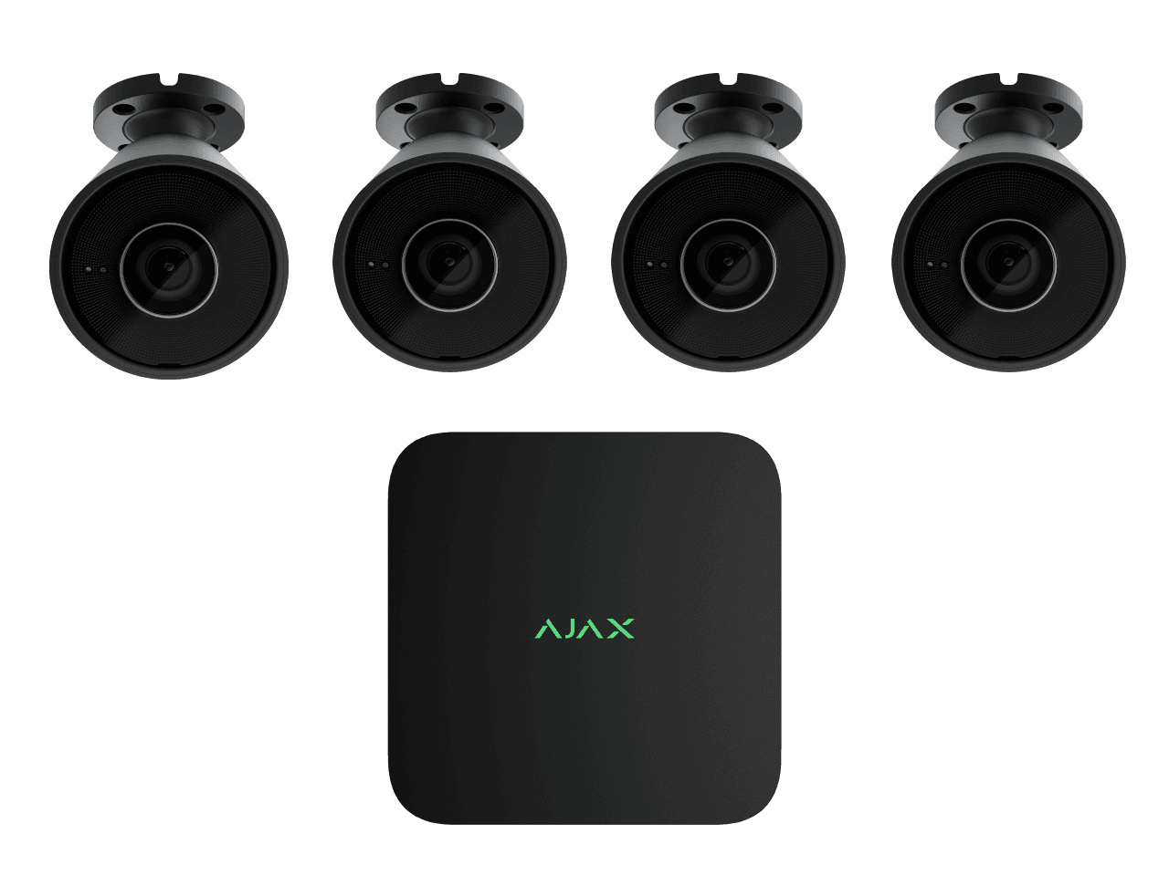 Ajax 4 x 8mp BulletCam - 16 Channel Ajax Kit (White 1TB) 4 x 8mp BulletCam - 16 Channel Ajax Kit-WHITE-1TB