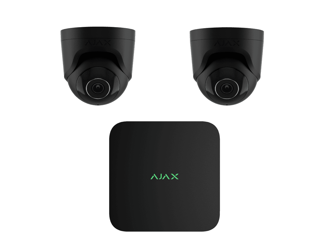 Ajax 2 x 5mp TurretCam - 8 Channel Ajax Kit (White 6TB) 2 x 5mp TurretCam - 8 Channel Ajax Kit-WHITE-6TB