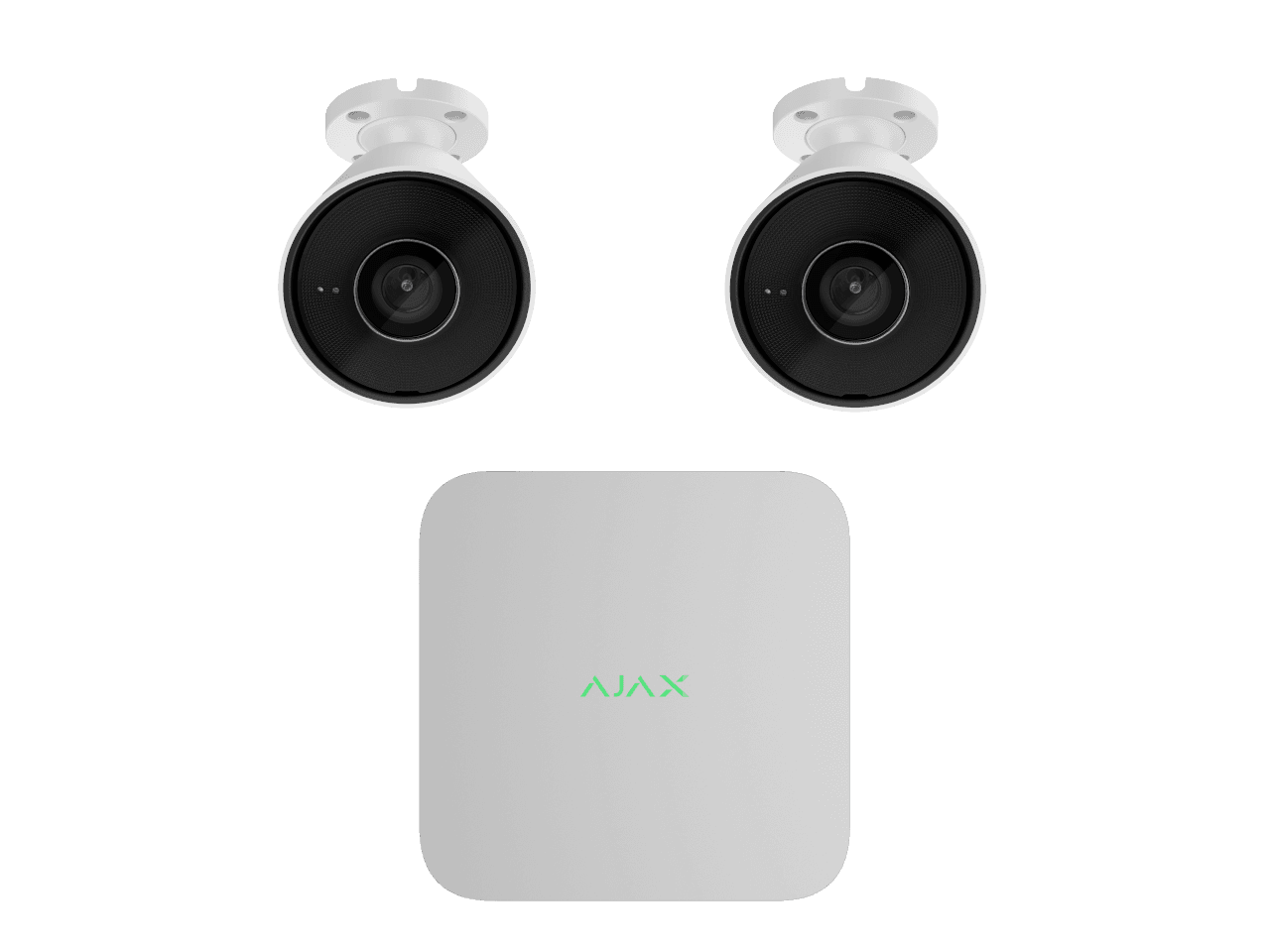 Ajax 2 x 5mp BulletCam – 8 Channel Ajax Kit (Black 4TB) 2 x 5mp BulletCam - 8 Channel Ajax Kit-BLACK-4TB