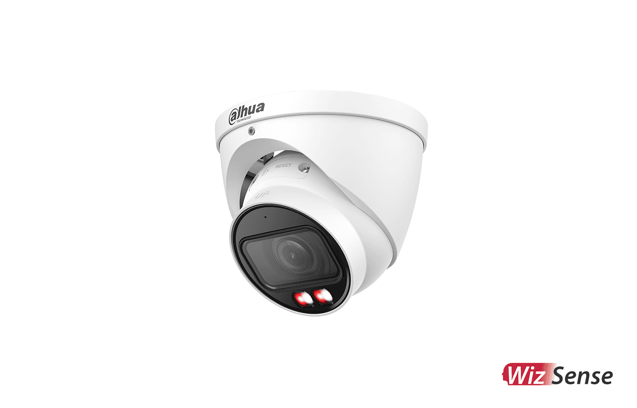 Dahua Black 6MP Smart Dual Light Fixed-focal Eyeball WizSense Network Camera DH-IPC-HDW3667EM-S-IL-ANZ-BLK