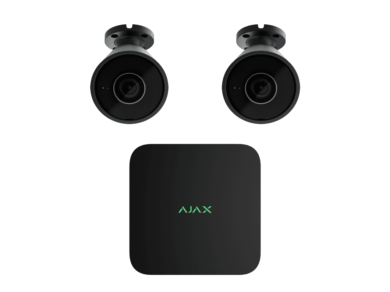 Ajax 2 x 8mp BulletCam - 8 Channel Ajax Kit (Black 1TB) 2 x 8mp BulletCam - 8 Channel Ajax Kit-BLACK-1TB