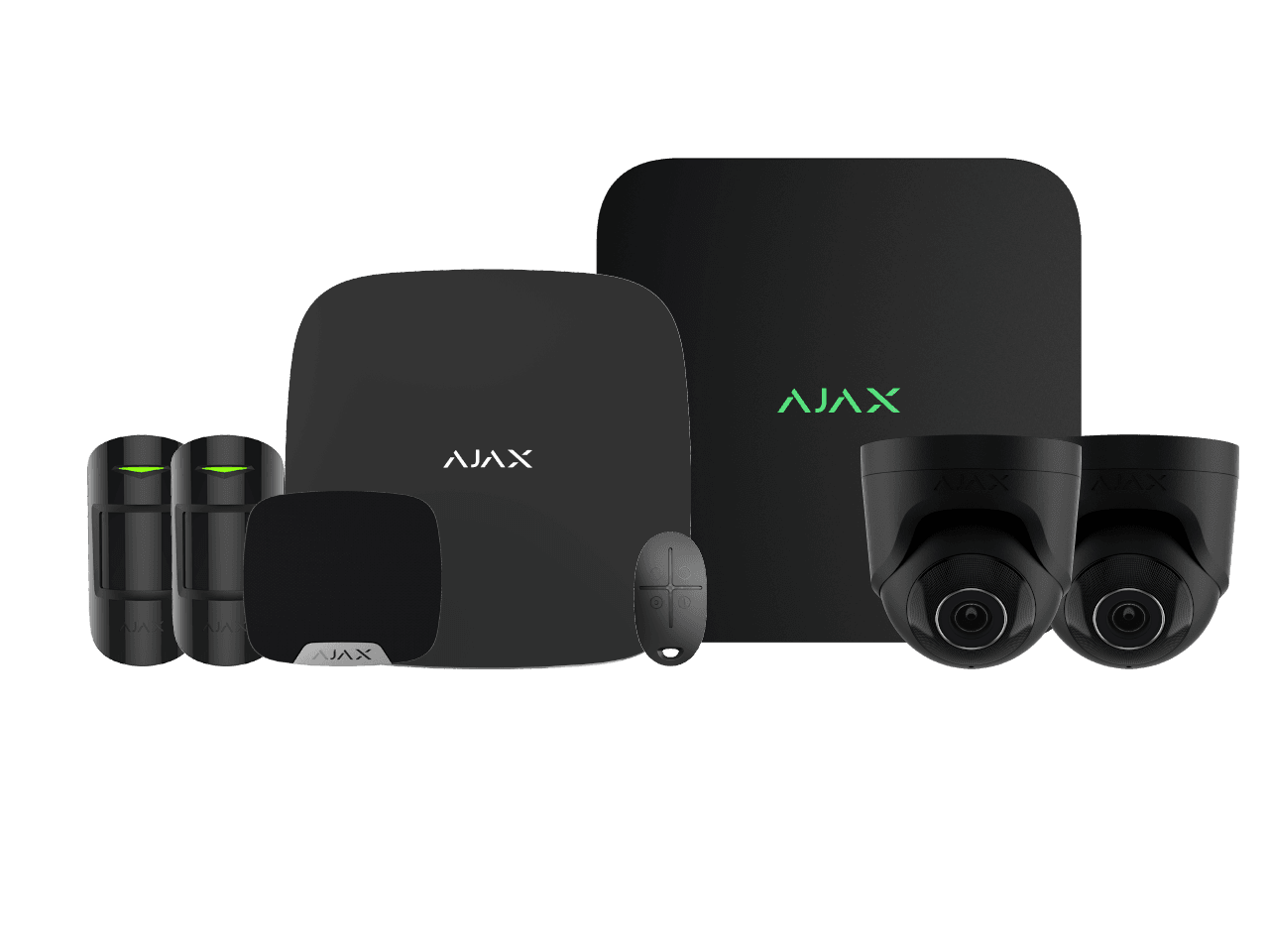 Ajax Ajax Motion 8MP Turret Camera Kit 2 (Black 6TB) Ajax Motion 8MP Turret Camera Kit 2-BLACK-6TB