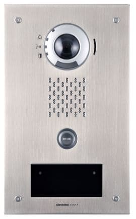 Aiphone Aiphone SIP Compatible Flush Mounted IP Video Door Station Vandal Resistant Stainless Steel Faceplate IX-DVF-P