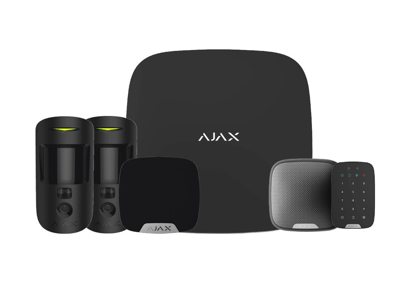 Ajax Wireless KeyPad Motion Cam Kit (Black) Wireless KeyPad Motion Cam Kit - Black