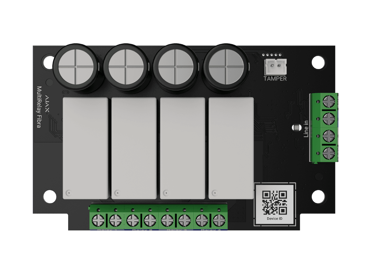 Ajax Four-Channel Relay with Remote Control 64932 MultiRelay Fibra