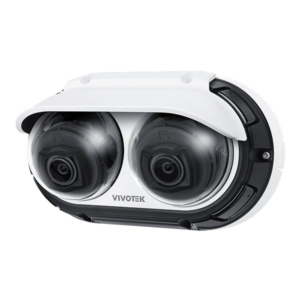 Vivotek 5MP x 2CH Dual-Directional Panoramic AI Camera MA9311-EHTV