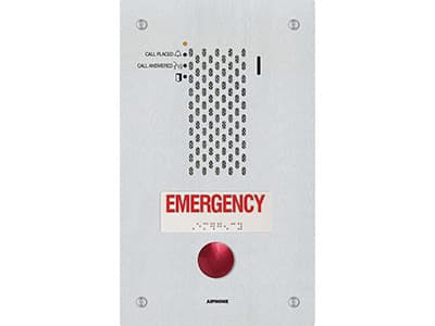 Aiphone SIP Compatible IP Emergency Station ADA Compliant with a Single Emergency Call Button IX-SSA-RA