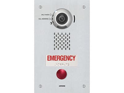Aiphone Aiphone SIP Compatible IP Video Emergency Station ADA Compliant with a Single Emergency Call Button IX-DVF-RA