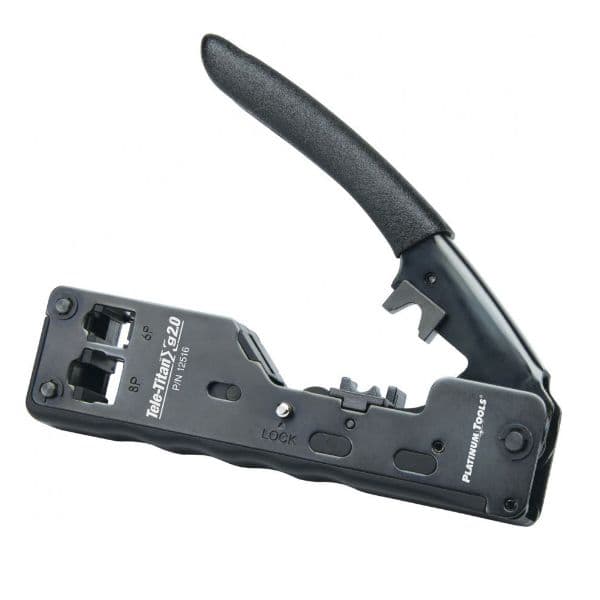 Platinum Tools PLATINUM TOOLS Tele-Titan Xg 2.0 Cat6A Crimp Tool. Crimp tool for 12516C
