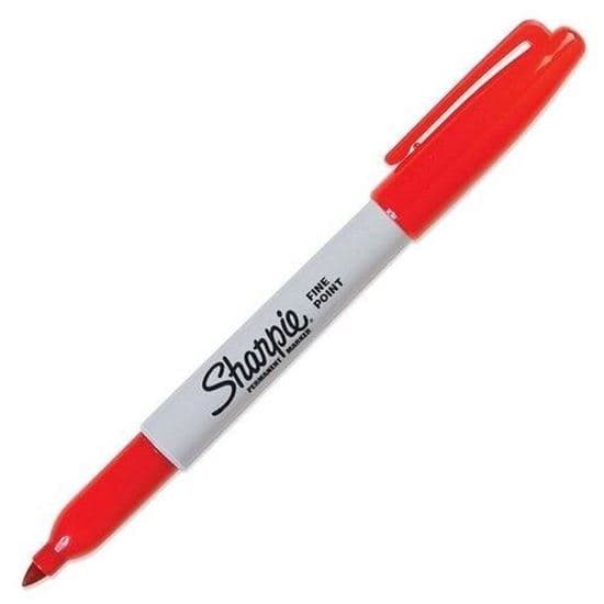 Sharpie Sharpie S30052 Fine Red (MOQ 12) Permanent Marker Pen 30052