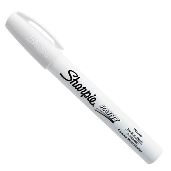 Sharpie Sharpie 12-Pack Paint Oil -Based Medium Point White Colour Marker. 35558