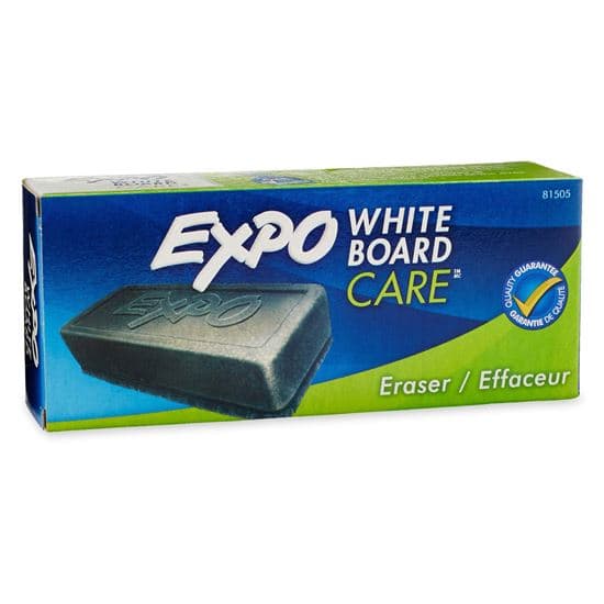Expo EXPO Block Whiteboard Eraser. Removes Markings Quickly & Easily. 81505