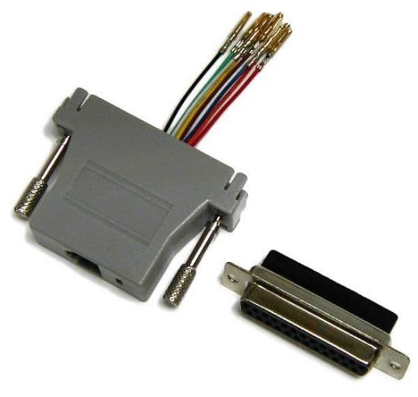 Dynamix DYNAMIX DB25 Female to RJ45 Adaptor (8 Wire). Colour Black. A-D25FRJ45