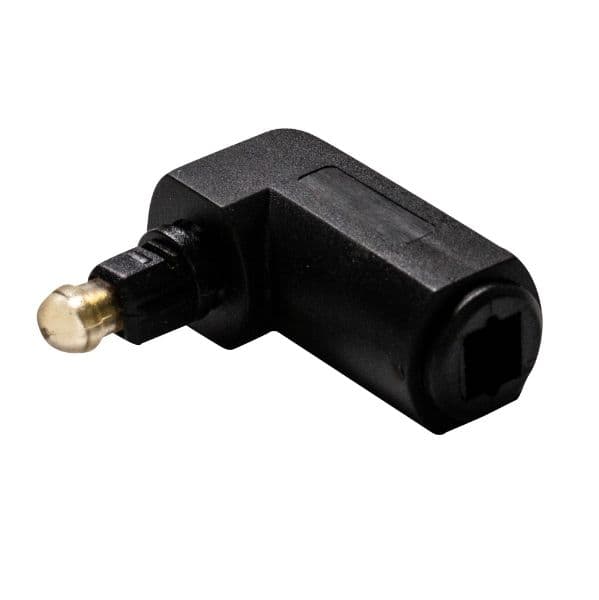 Dynamix DYNAMIX TosLink Right Angled Fibre Optic Audio Male Female Adapter. A-TLFIB-MFRA