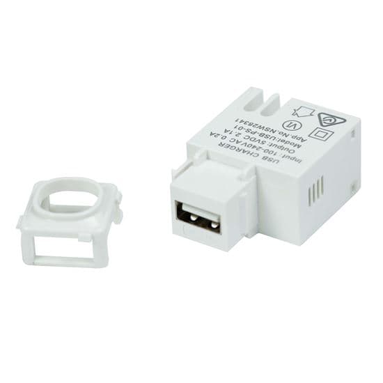 Dynamix DYNAMIX USB-A 2.1A Keystone Charging Mech. AV-USB-PS-01