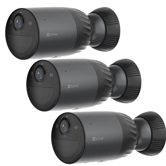 Ezviz EZVIZ 8MP (4K) 3-Pack BC1C Outdoor IP65 Security Camera Bundle. BC1C-THREE-PACK