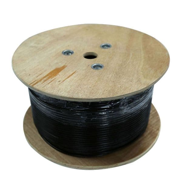 Dynamix DYNAMIX 305m Cat6 Black SOLID GEL Filled Outdoor cable. 23AWGx4P, C-C6-SLDGEL