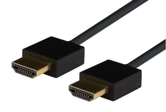 Dynamix DYNAMIX 0.5M HDMI BLACK Nano High Speed With Ethernet Cable. Designed C-HDMI2BLK-0