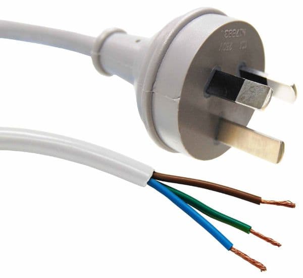 Dynamix DYNAMIX 3M 3-Pin Plug to Bare End, 3 Core 1mm Cable, White Colour C-PB3C10-3WH