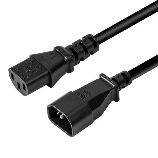 Dynamix DYNAMIX 0.3M IEC Male to Female 10A SAA Approved Power Cord. C-POWERC-X03