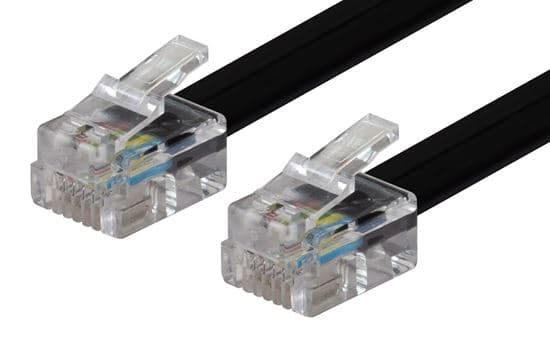 Dynamix DYNAMIX 2m RJ12 to RJ12 Cable - 6C All pins connected straight C-RJ11-2M