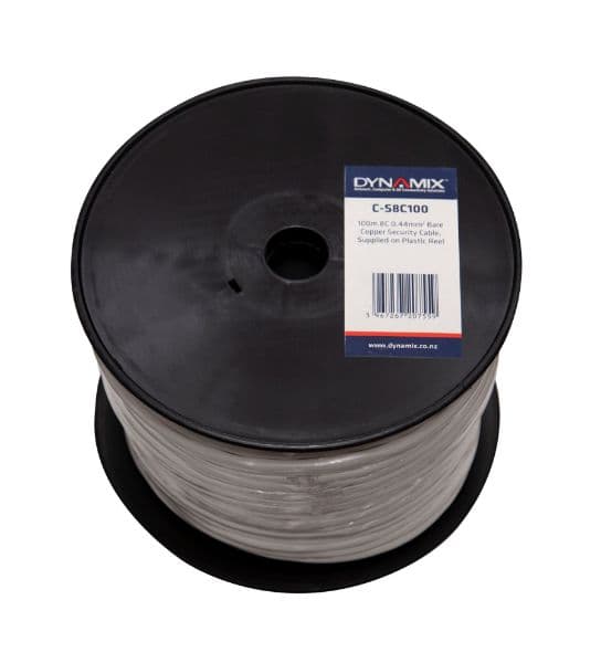 Dynamix DYNAMIX 100m 8C 0.44mm Bare Copper Security Cable Supplied on Plastic C-S8C100