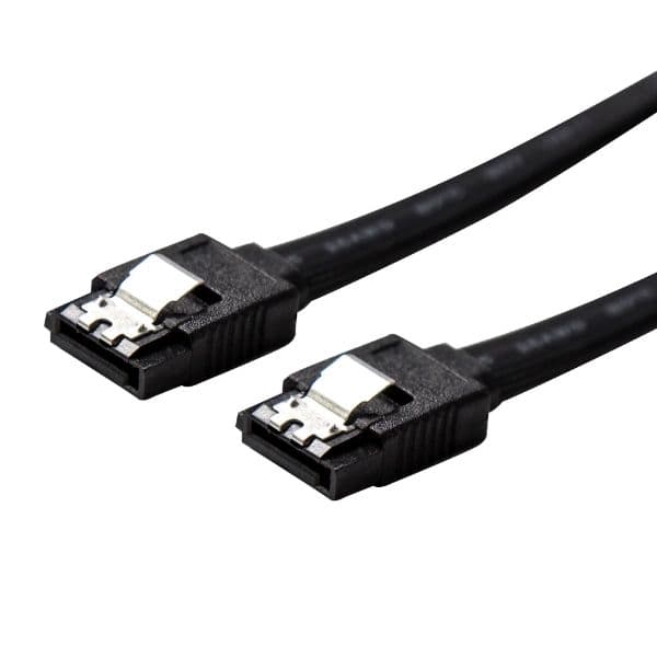Dynamix DYNAMIX 0.2m SATA 6Gbs Data Cable with Latch. Black colour C-SATA3-20