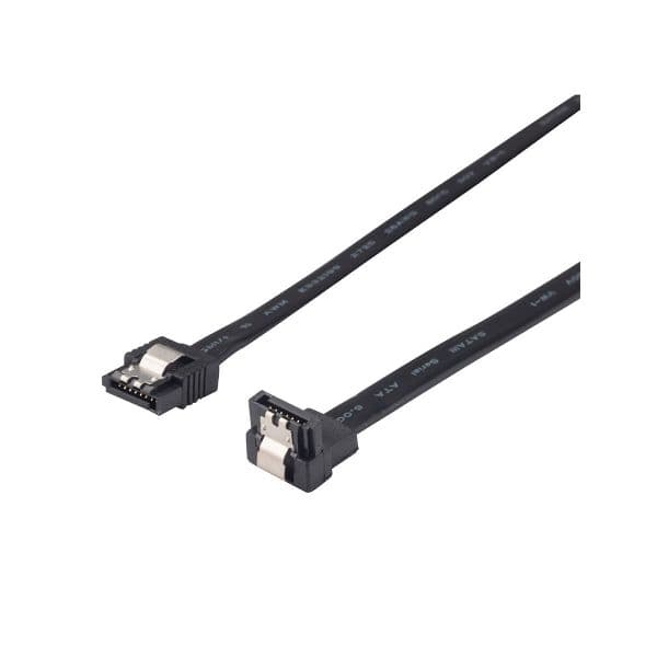 Dynamix DYNAMIX 0.5m Right Angled SATA 6Gbs Data Cable with Latch. C-SATA3-R