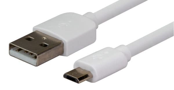 Dynamix DYNAMIX 5m USB 2.0 Micro-B Male to USB-A Male Connectors. C-U2AMICB-5WH