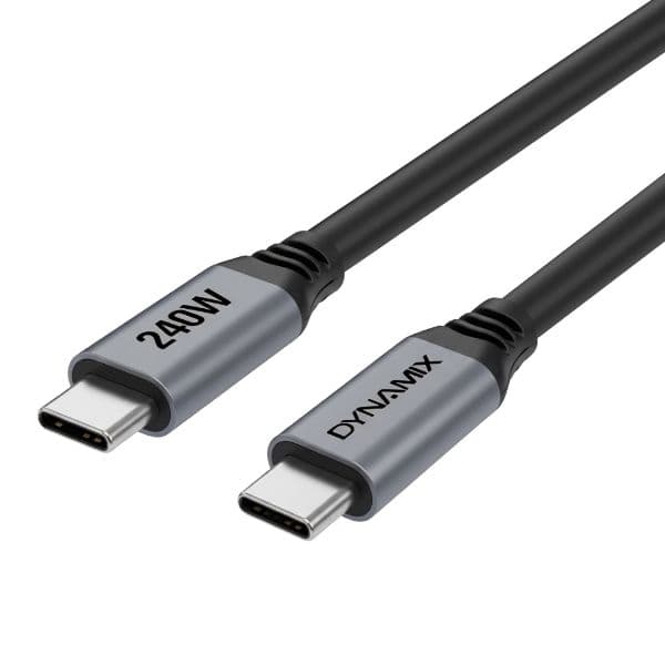 Dynamix DYNAMIX 1.5m Premium USB 3.2 Gen 2 USB-C Cable - 240W PD Full Featured Data And Video C-U31-CCPR-1-5