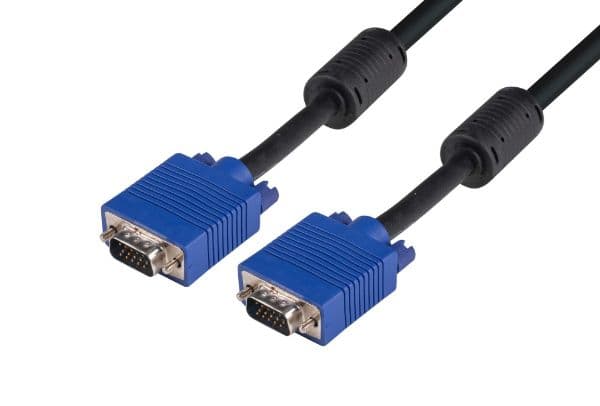 Dynamix DYNAMIX 0.5m VESA DDC1 & DDC2 VGA Male/Male Cable - Moulded, C-VDDCBK-MM0