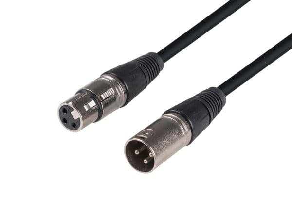 Dynamix DYNAMIX 2m XLR 3-Pin Male to Female Balanced Audio Cable C-XLR3-2